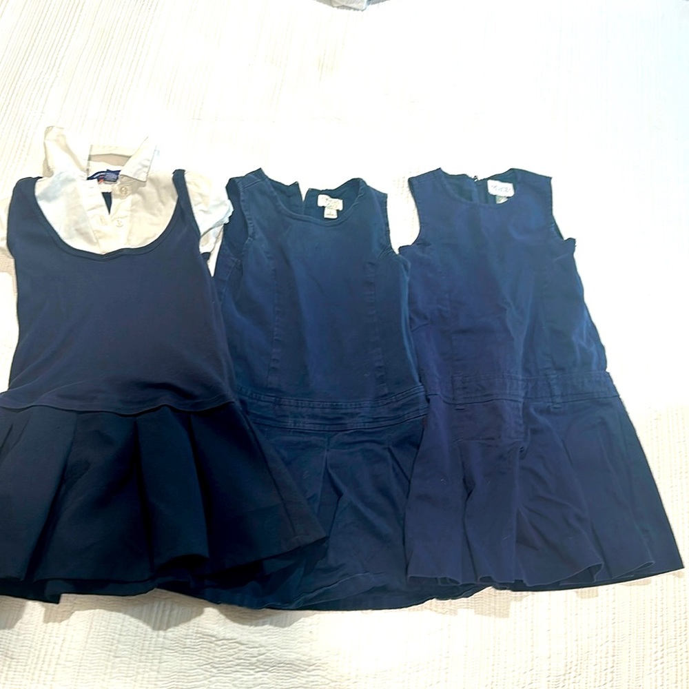 (3)School uniform jumper/ dresses size 5